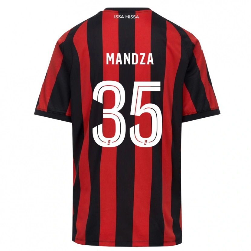 Danxen Dames Xavier Mandza #35 Rood Zwart Wit Thuisshirt Thuistenue 2026/27 T-Shirt België