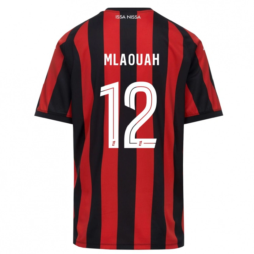 Danxen Dames Sofiane Mlaouah #12 Rood Zwart Wit Thuisshirt Thuistenue 2026/27 T-Shirt België