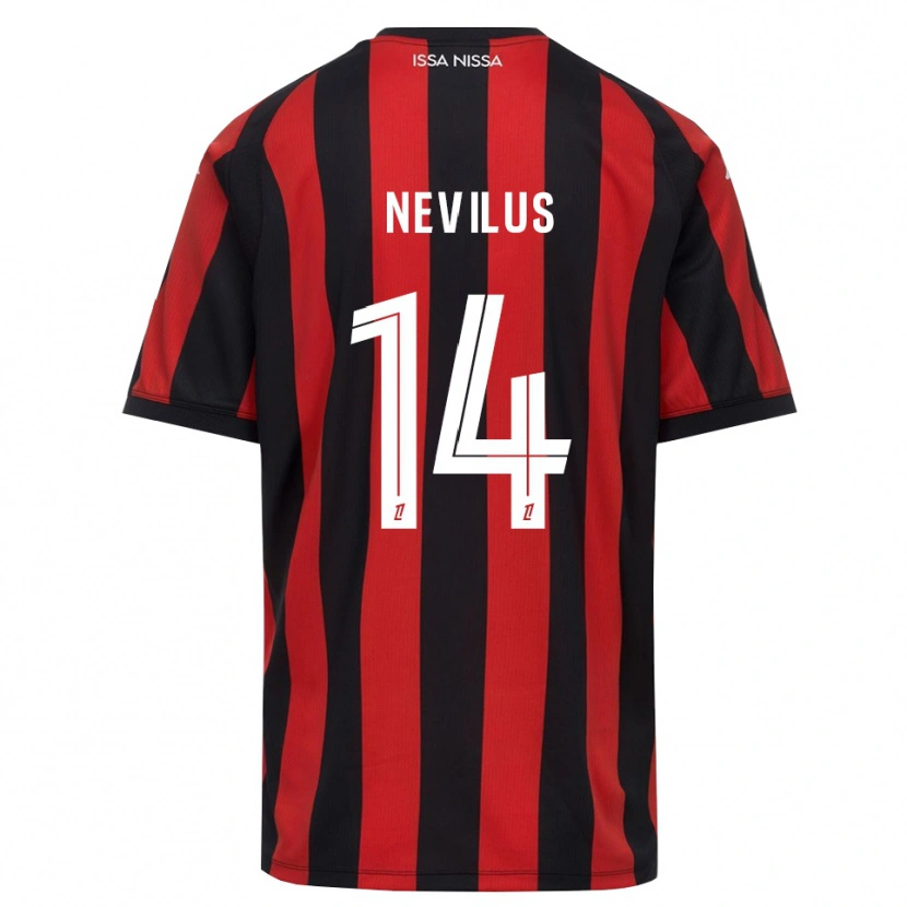 Danxen Dames Anthonyo Nevilus #14 Rood Zwart Wit Thuisshirt Thuistenue 2026/27 T-Shirt België
