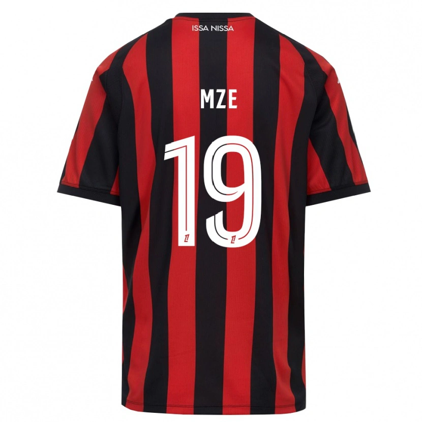 Danxen Dames Yrma Mze Issa #19 Rood Zwart Wit Thuisshirt Thuistenue 2026/27 T-Shirt België