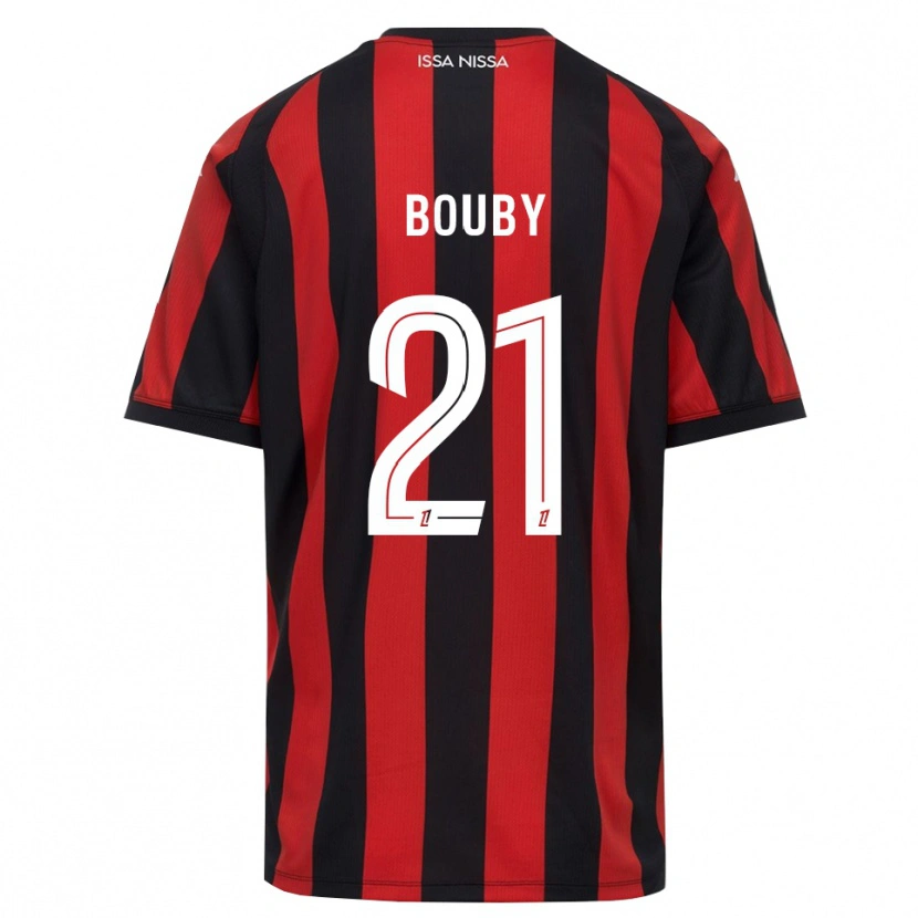 Danxen Dames Coline Bouby #21 Rood Zwart Wit Thuisshirt Thuistenue 2026/27 T-Shirt België