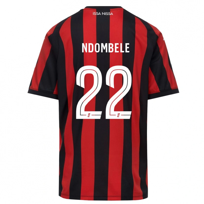 Danxen Dames Tanguy Ndombele #22 Rood Zwart Wit Thuisshirt Thuistenue 2026/27 T-Shirt België