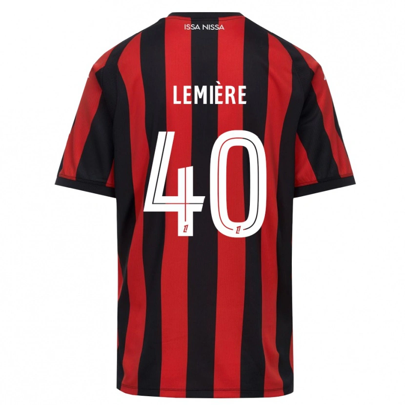 Danxen Dames Pauline Lemière #40 Rood Zwart Wit Thuisshirt Thuistenue 2026/27 T-Shirt België
