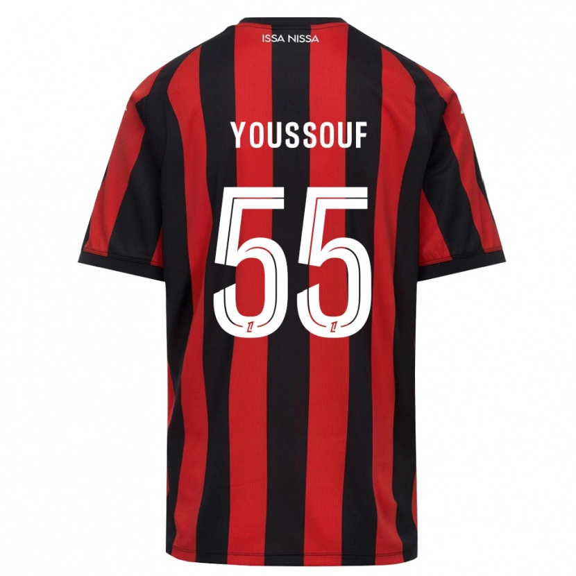 Danxen Dames Youssouf Ndayishimiye #55 Rood Zwart Wit Thuisshirt Thuistenue 2026/27 T-Shirt België