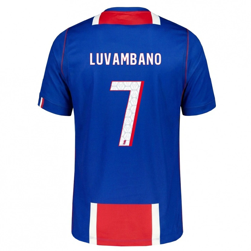 Danxen Dames Ethan Luvambano #7 Rood Wit Blauw Thuisshirt Thuistenue 2026/27 T-Shirt België