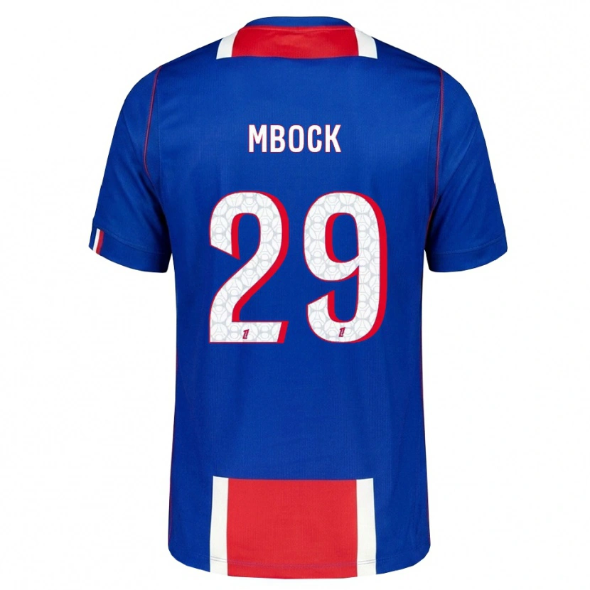 Danxen Dames Griedge Mbock Bathy #29 Rood Wit Blauw Thuisshirt Thuistenue 2026/27 T-Shirt België