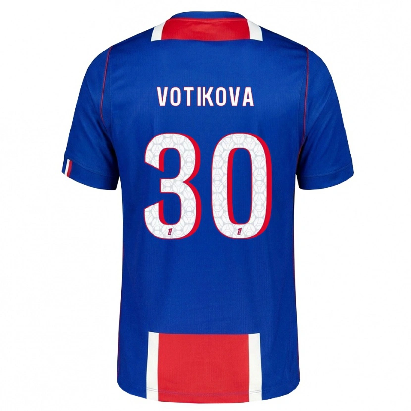 Danxen Dames Barbora Votikova #30 Rood Wit Blauw Thuisshirt Thuistenue 2026/27 T-Shirt België