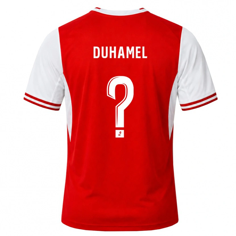Danxen Dames Lino Duhamel #0 Rood Wit Thuisshirt Thuistenue 2026/27 T-Shirt België