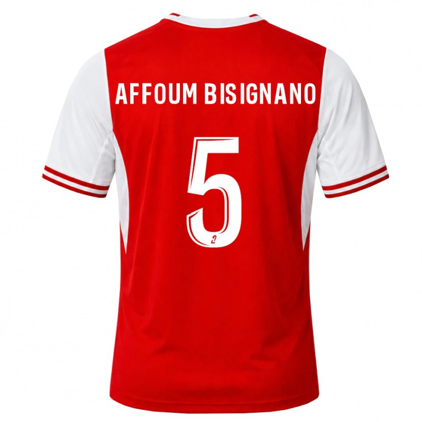 Danxen Dames Layan Affoum Bisignano #5 Rood Wit Thuisshirt Thuistenue 2026/27 T-Shirt België