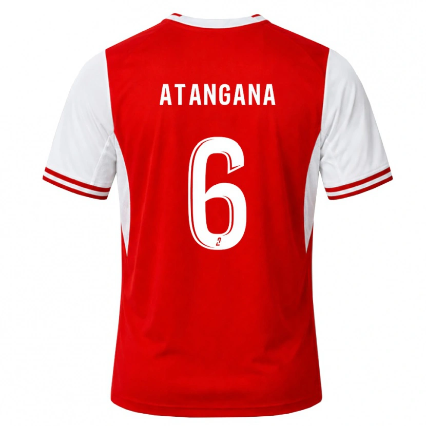 Danxen Dames Valentin Atangana Edoa #6 Rood Wit Thuisshirt Thuistenue 2026/27 T-Shirt België