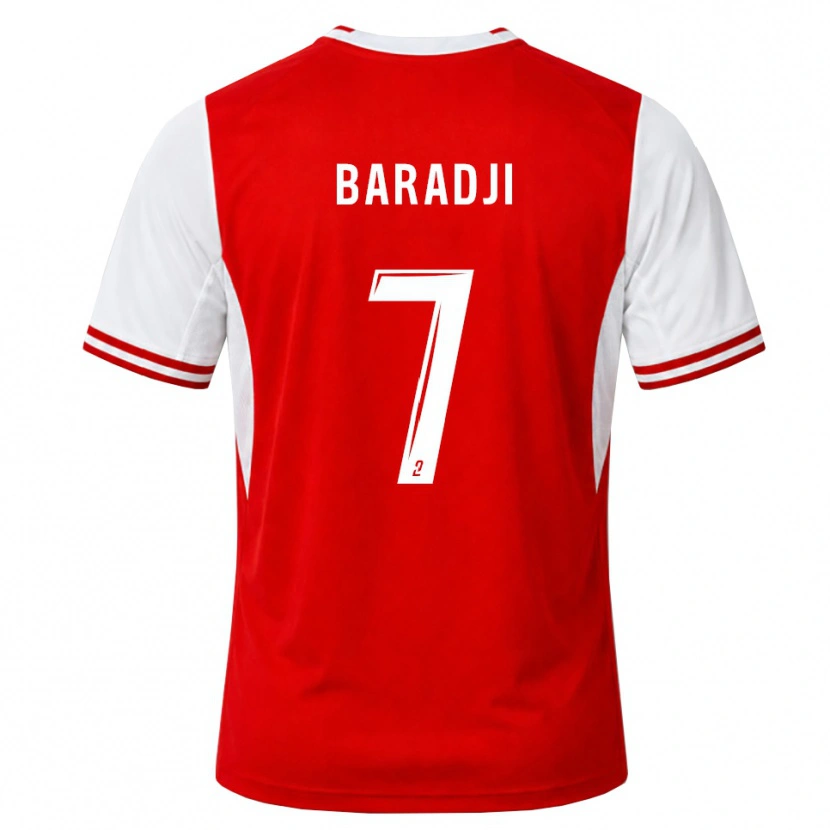 Danxen Dames Adama Baradji #7 Rood Wit Thuisshirt Thuistenue 2026/27 T-Shirt België