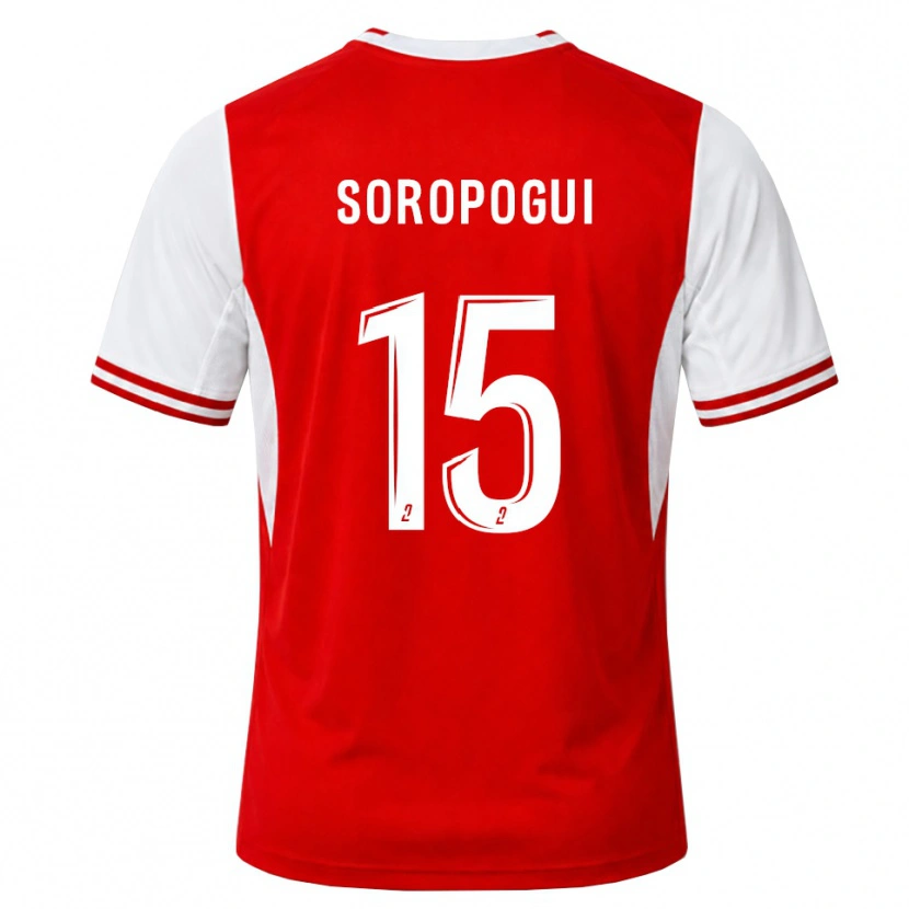 Danxen Dames Yanis Soropogui #15 Rood Wit Thuisshirt Thuistenue 2026/27 T-Shirt België