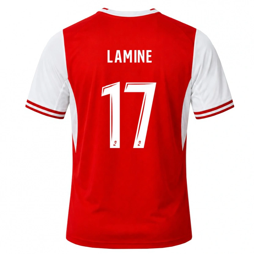 Danxen Dames Mana Lamine #17 Rood Wit Thuisshirt Thuistenue 2026/27 T-Shirt België