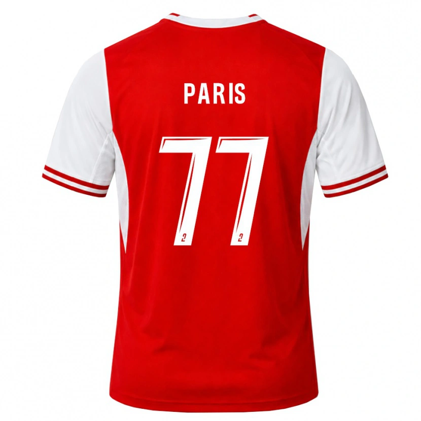 Danxen Dames Quentin Paris #77 Rood Wit Thuisshirt Thuistenue 2026/27 T-Shirt België