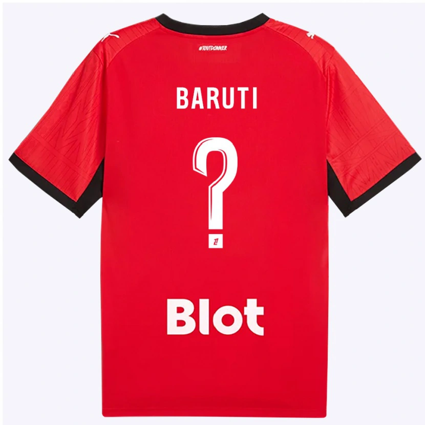 Danxen Dames Kelian Baruti #0 Rood Zwart Wit Thuisshirt Thuistenue 2026/27 T-Shirt België