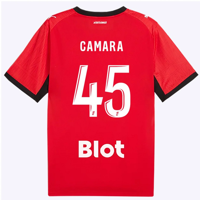 Danxen Dames Mahdi Camara #45 Rood Zwart Wit Thuisshirt Thuistenue 2026/27 T-Shirt België