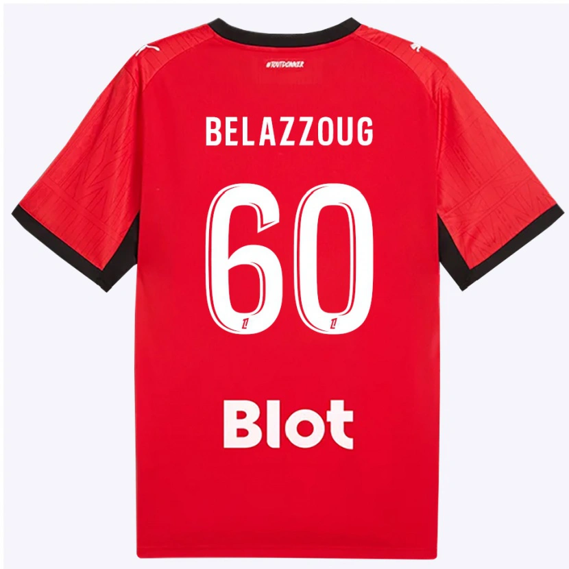Danxen Dames Kilian Belazzoug #60 Rood Zwart Wit Thuisshirt Thuistenue 2026/27 T-Shirt België