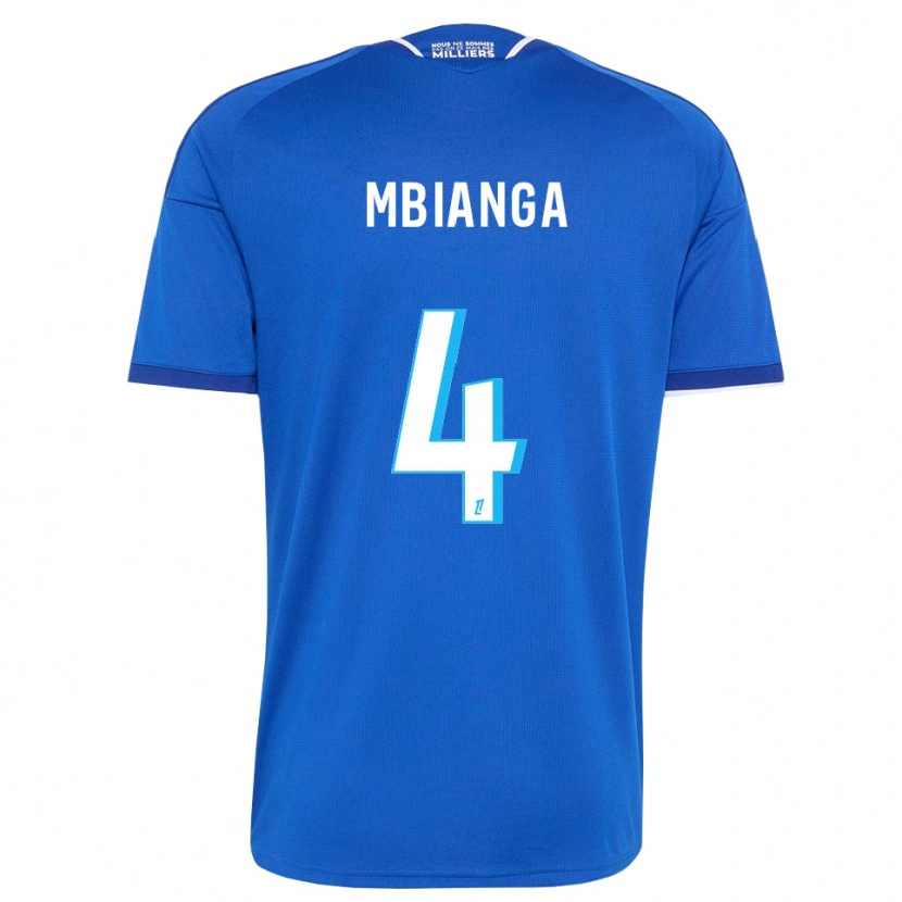 Danxen Dames Yvan Mbianga #4 Koninklijk Blauw Wit Thuisshirt Thuistenue 2026/27 T-Shirt België