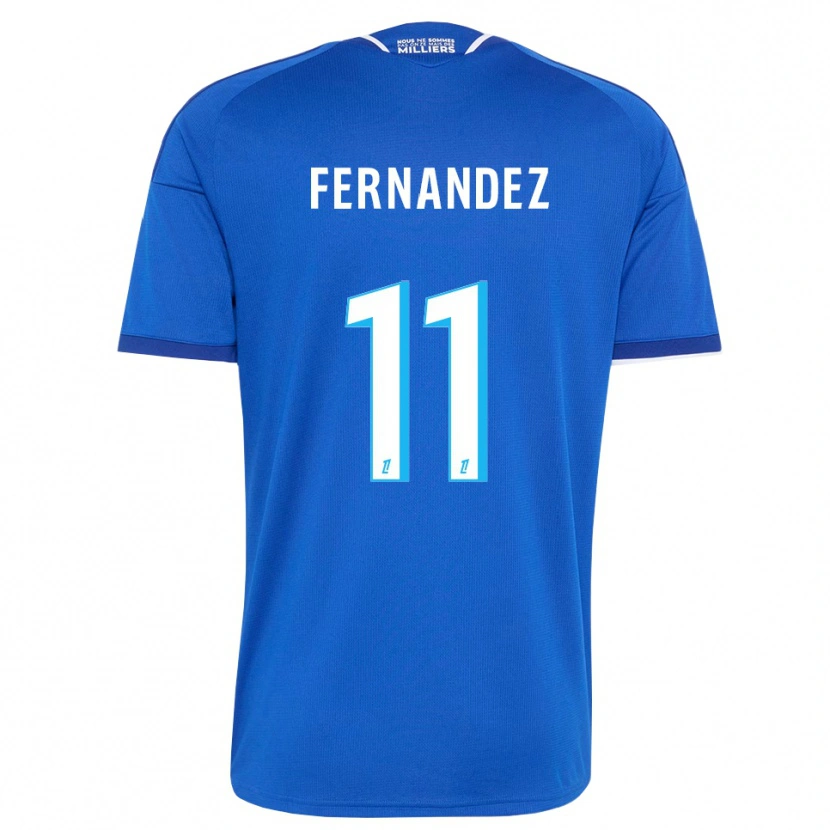Danxen Dames Elies Araar Fernandez #11 Koninklijk Blauw Wit Thuisshirt Thuistenue 2026/27 T-Shirt België