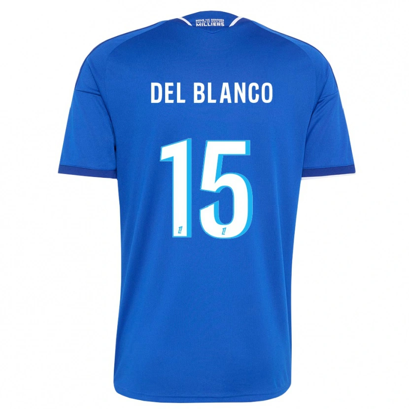 Danxen Dames Mateo Del Blanco #15 Koninklijk Blauw Wit Thuisshirt Thuistenue 2026/27 T-Shirt België