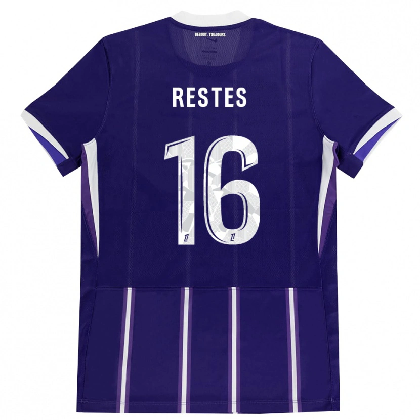 Danxen Dames Guillaume Restes #16 Paars Wit Thuisshirt Thuistenue 2026/27 T-Shirt België
