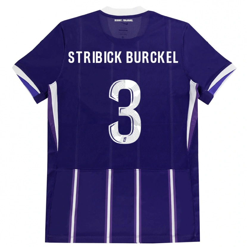 Danxen Dames Laetitia Stribick-Burckel #3 Paars Wit Thuisshirt Thuistenue 2026/27 T-Shirt België
