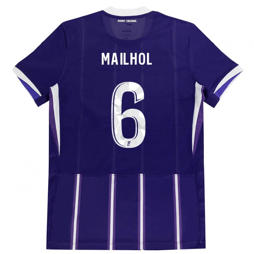 Danxen Dames Luca Mailhol #6 Paars Wit Thuisshirt Thuistenue 2026/27 T-Shirt België