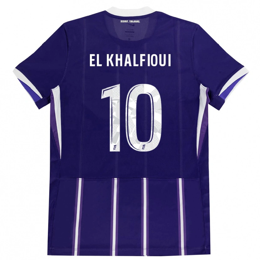 Danxen Dames Zakari El Khalfioui #10 Paars Wit Thuisshirt Thuistenue 2026/27 T-Shirt België