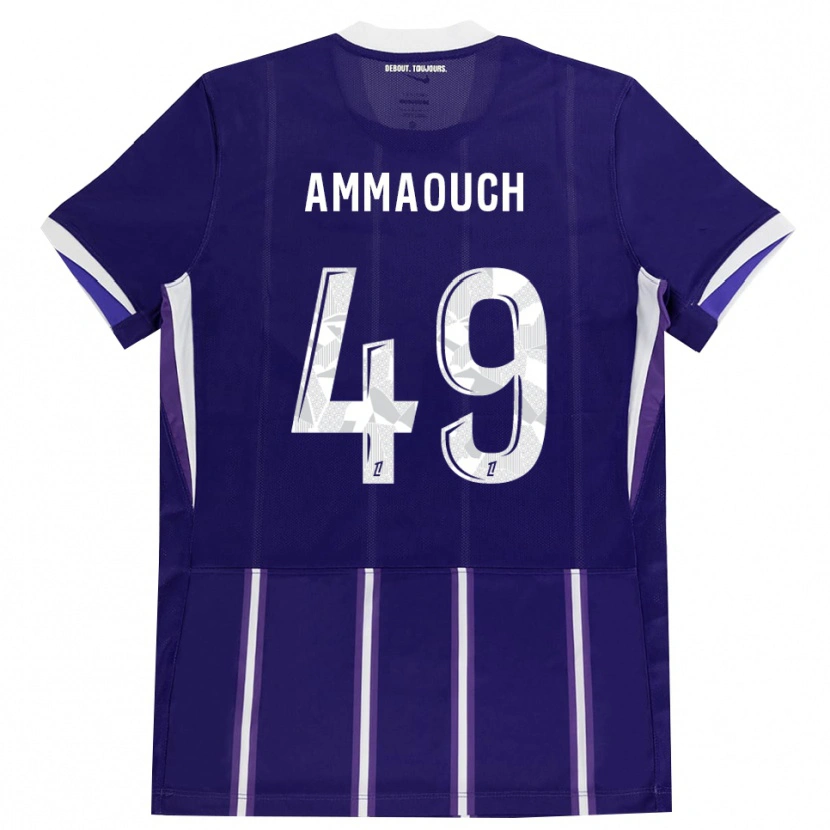 Danxen Dames Aymen Amaaouch #49 Paars Wit Thuisshirt Thuistenue 2026/27 T-Shirt België