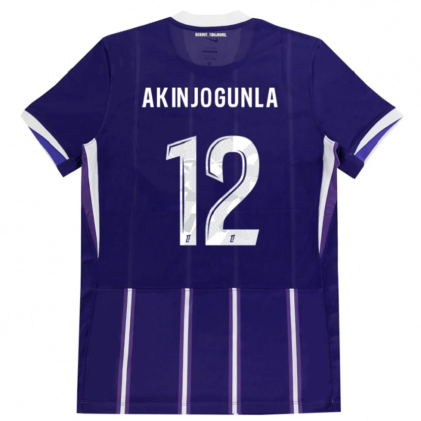 Danxen Dames Michaël Akinjogunla #12 Paars Wit Thuisshirt Thuistenue 2026/27 T-Shirt België