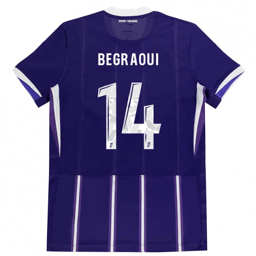 Danxen Dames Yanis Begraoui #14 Paars Wit Thuisshirt Thuistenue 2026/27 T-Shirt België