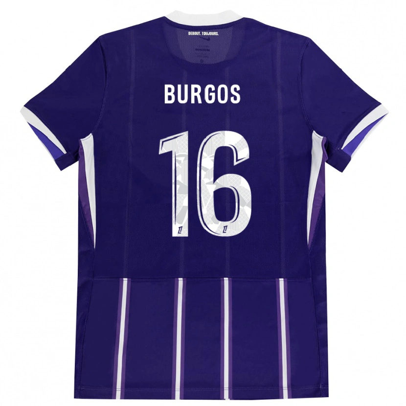 Danxen Dames Diego Burgos #16 Paars Wit Thuisshirt Thuistenue 2026/27 T-Shirt België