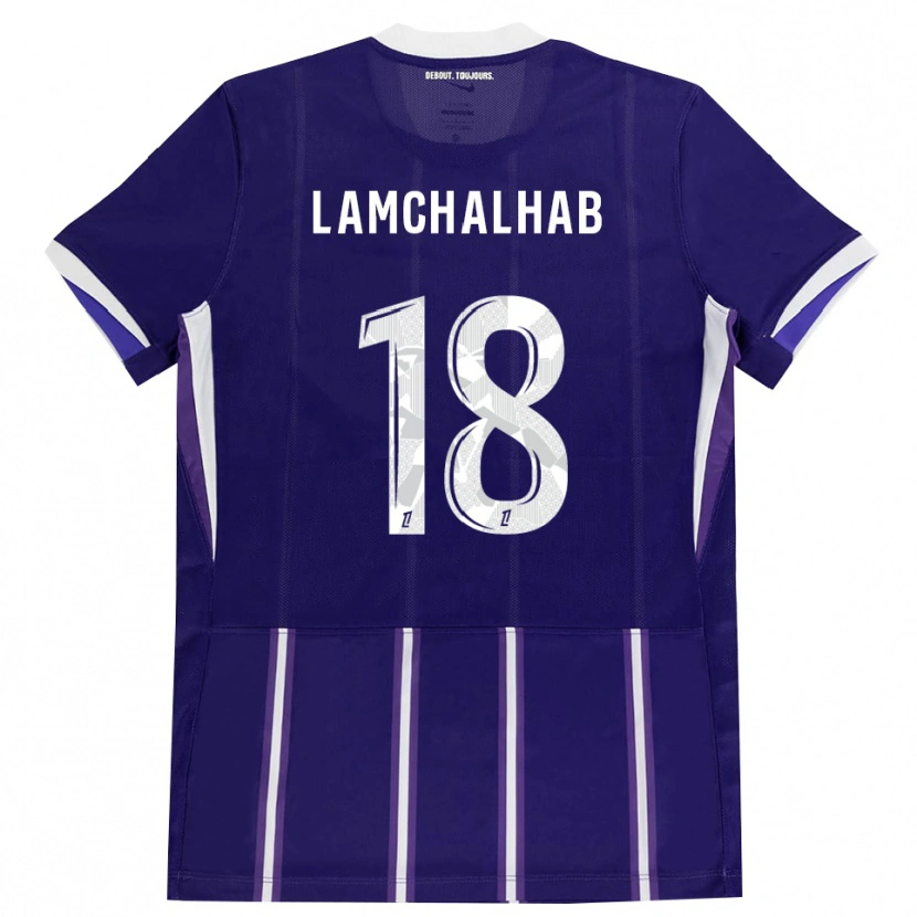 Danxen Dames Merwan Lamchalhab #18 Paars Wit Thuisshirt Thuistenue 2026/27 T-Shirt België