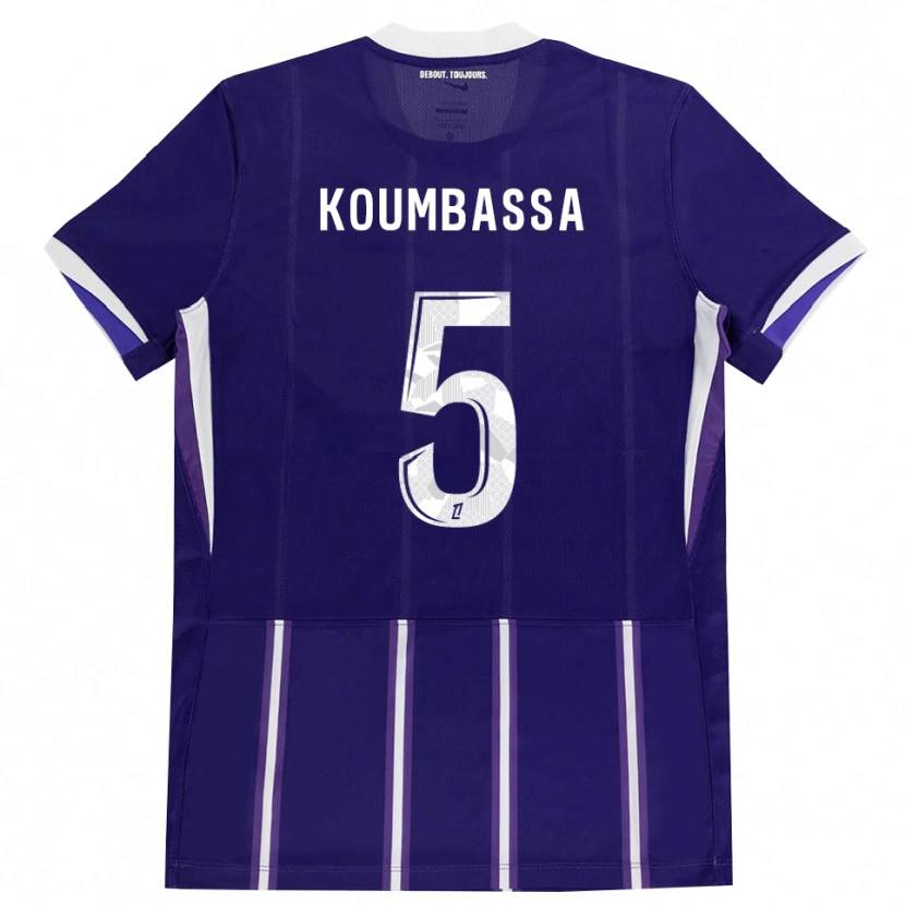 Danxen Dames Seny Koumbassa #5 Paars Wit Thuisshirt Thuistenue 2026/27 T-Shirt België