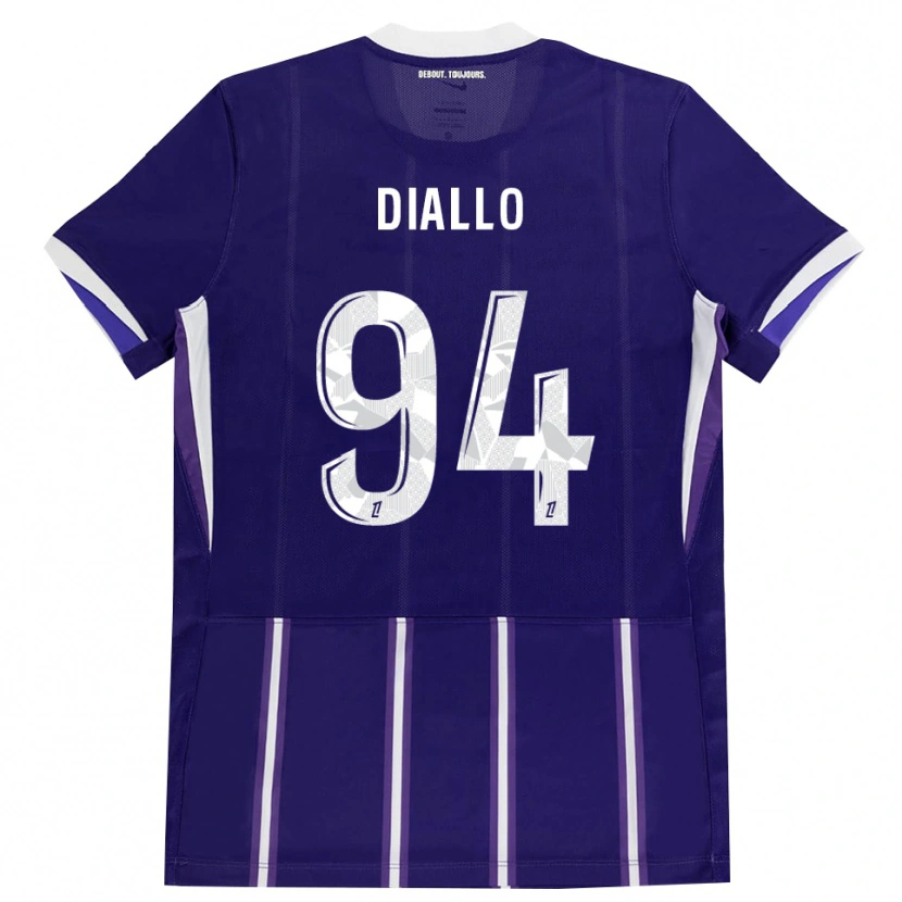 Danxen Dames Ismaïl Diallo #94 Paars Wit Thuisshirt Thuistenue 2026/27 T-Shirt België