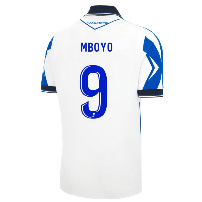 Danxen Dames Andy Mboyo #9 Zwart Wit Blauw Thuisshirt Thuistenue 2026/27 T-Shirt België