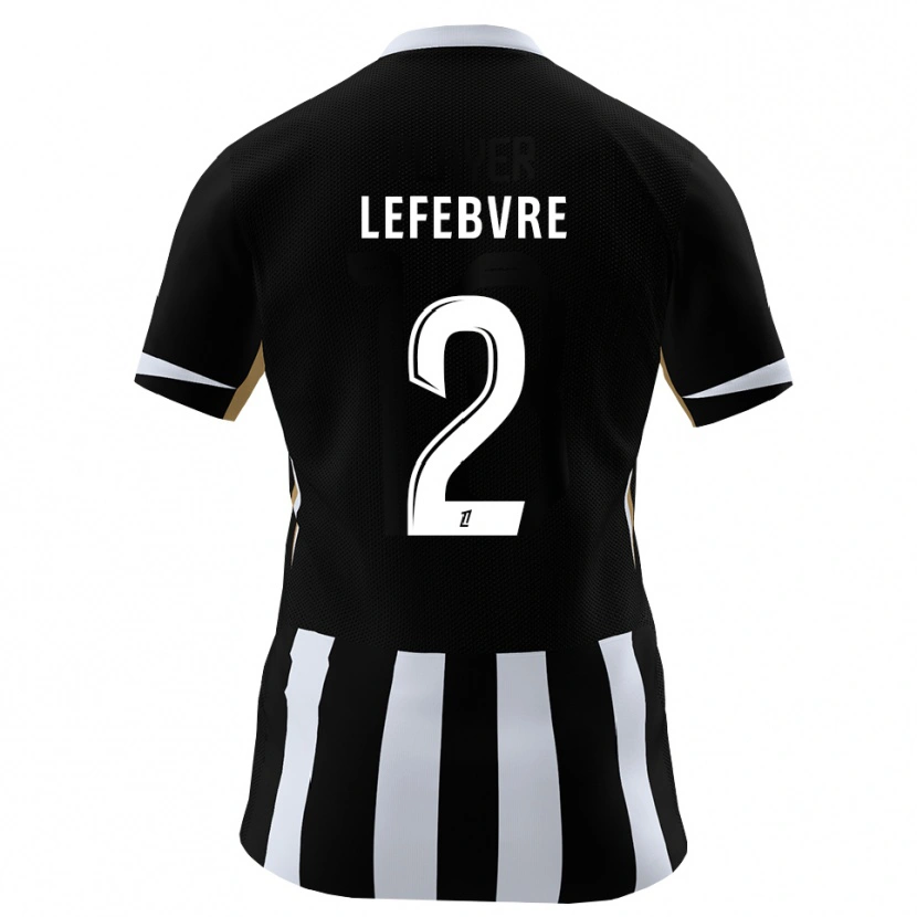 Danxen Dames Théo Lefebvre #2 Zwart Blauw Thuisshirt Thuistenue 2026/27 T-Shirt België