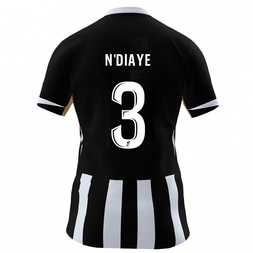 Danxen Dames Demba N'diaye #3 Zwart Blauw Thuisshirt Thuistenue 2026/27 T-Shirt België