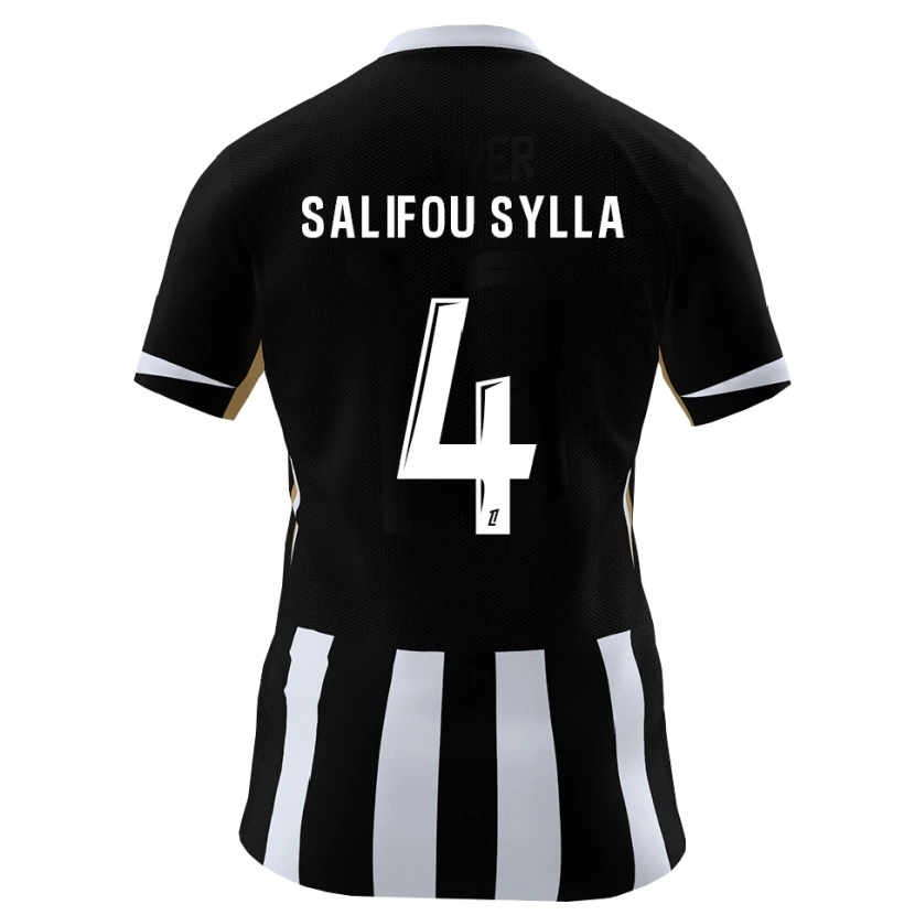Danxen Dames Salifou Sylla #4 Zwart Blauw Thuisshirt Thuistenue 2026/27 T-Shirt België