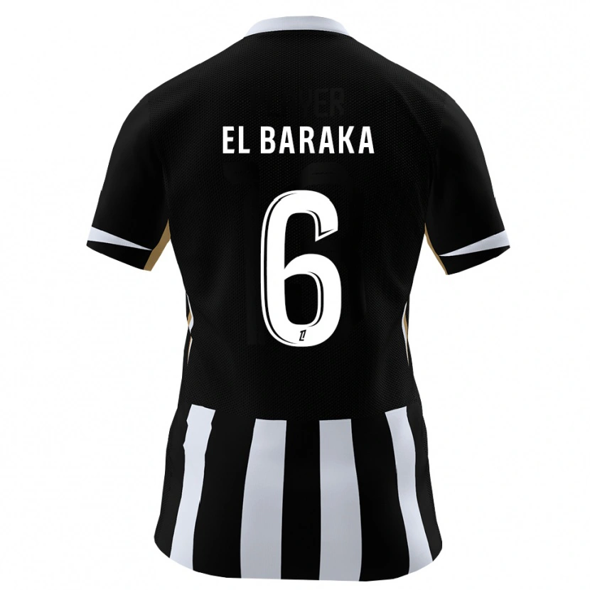 Danxen Dames Jibril El Baraka #6 Zwart Blauw Thuisshirt Thuistenue 2026/27 T-Shirt België