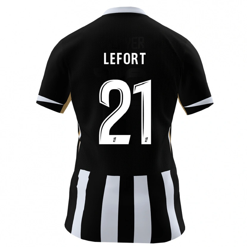 Danxen Dames Jordan Lefort #21 Zwart Blauw Thuisshirt Thuistenue 2026/27 T-Shirt België