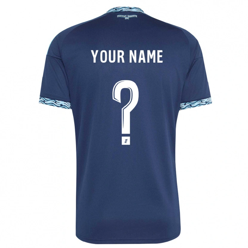 Danxen Dames Uw Naam #0 Staalblauw Wit Thuisshirt Thuistenue 2026/27 T-Shirt België