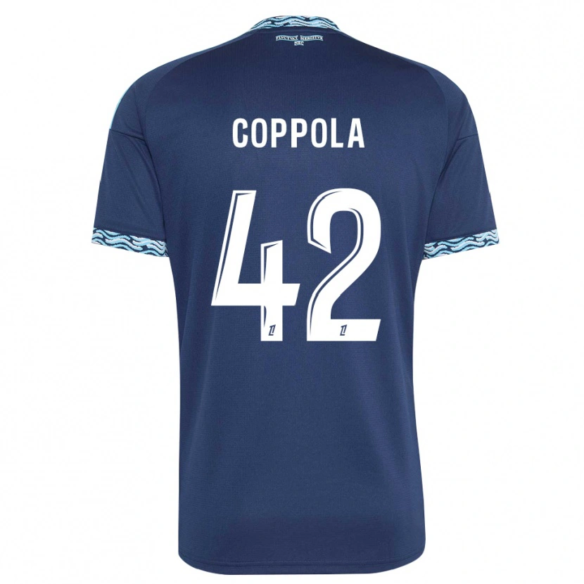 Danxen Dames Diego Coppola #42 Staalblauw Wit Thuisshirt Thuistenue 2026/27 T-Shirt België