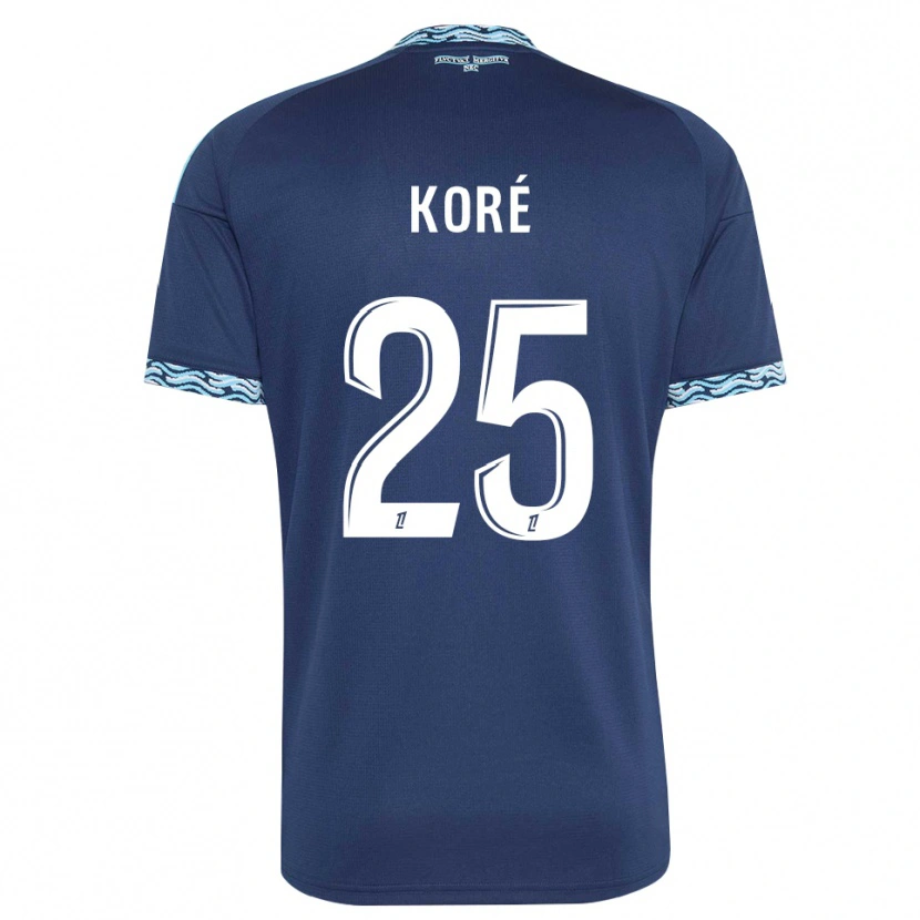 Danxen Dames Yoan Koré #25 Staalblauw Wit Thuisshirt Thuistenue 2026/27 T-Shirt België