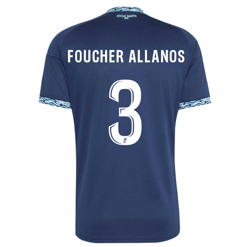 Danxen Dames Ismaël Foucher Allanos #3 Staalblauw Wit Thuisshirt Thuistenue 2026/27 T-Shirt België