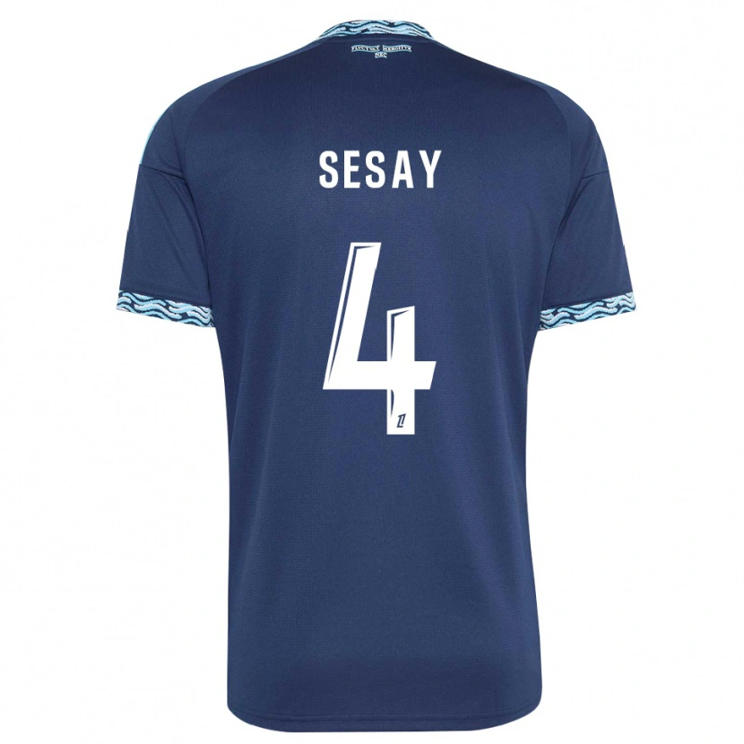 Danxen Dames Mohamed Sesay #4 Staalblauw Wit Thuisshirt Thuistenue 2026/27 T-Shirt België