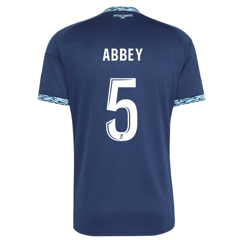 Danxen Dames Emmanuel Abbey #5 Staalblauw Wit Thuisshirt Thuistenue 2026/27 T-Shirt België