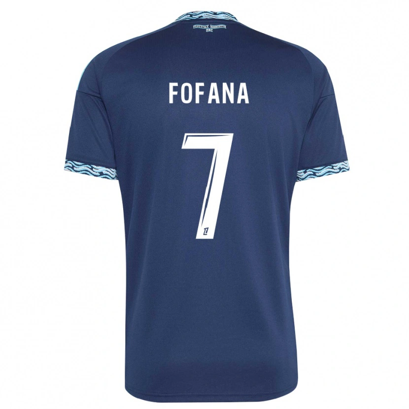 Danxen Dames Kaïs Fofana #7 Staalblauw Wit Thuisshirt Thuistenue 2026/27 T-Shirt België