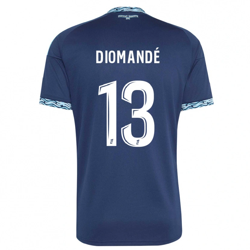 Danxen Dames Vassancy Diomandé #13 Staalblauw Wit Thuisshirt Thuistenue 2026/27 T-Shirt België