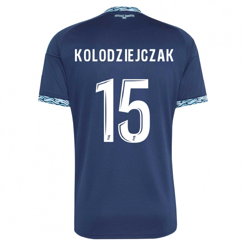 Danxen Dames Timothée Kolodziejczak #15 Staalblauw Wit Thuisshirt Thuistenue 2026/27 T-Shirt België